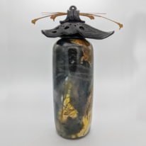 Medium Tall Vase with Lid by Geoff Searle at The Avenue Gallery, a contemporary fine art gallery in Victoria, BC, Canada.