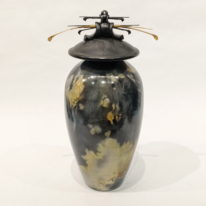 Tall Vase with Double Top by Geoff Searle at The Avenue Gallery, a contemporary fine art gallery in Victoria, BC, Canada.