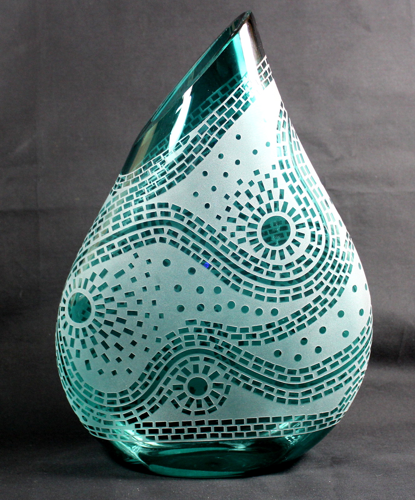 Sun Doodle (Dark Lagoon) by Guy Hollington at The Avenue Gallery, a contemporary fine art gallery in Victoria, BC, Canada.