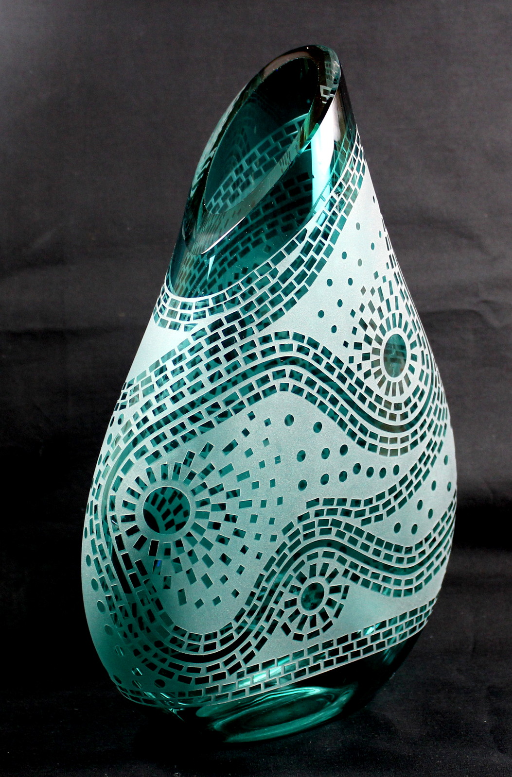 Sun Doodle (Dark Lagoon) by Guy Hollington at The Avenue Gallery, a contemporary fine art gallery in Victoria, BC, Canada.