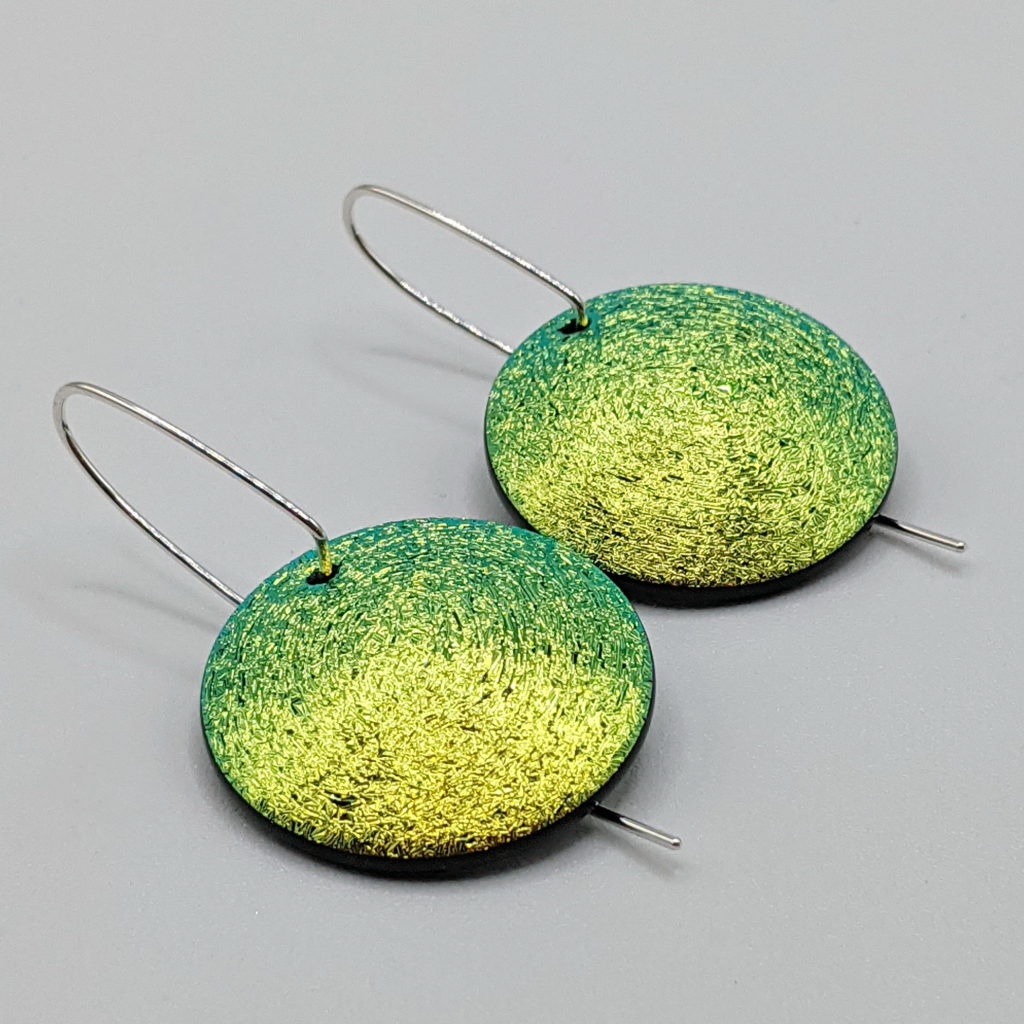 Oxygen Series Earrings by Peggy Brackett at The Avenue Gallery, a contemporary fine art gallery in Victoria, BC, Canada.
