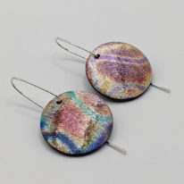 Oxygen Series Earrings by Peggy Brackett at The Avenue Gallery, a contemporary fine art gallery in Victoria, BC, Canada.