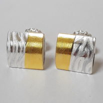 Canvas Earrings by Andrea Roberts at The Avenue Gallery, a contemporary fine art gallery in Victoria, BC, Canada.