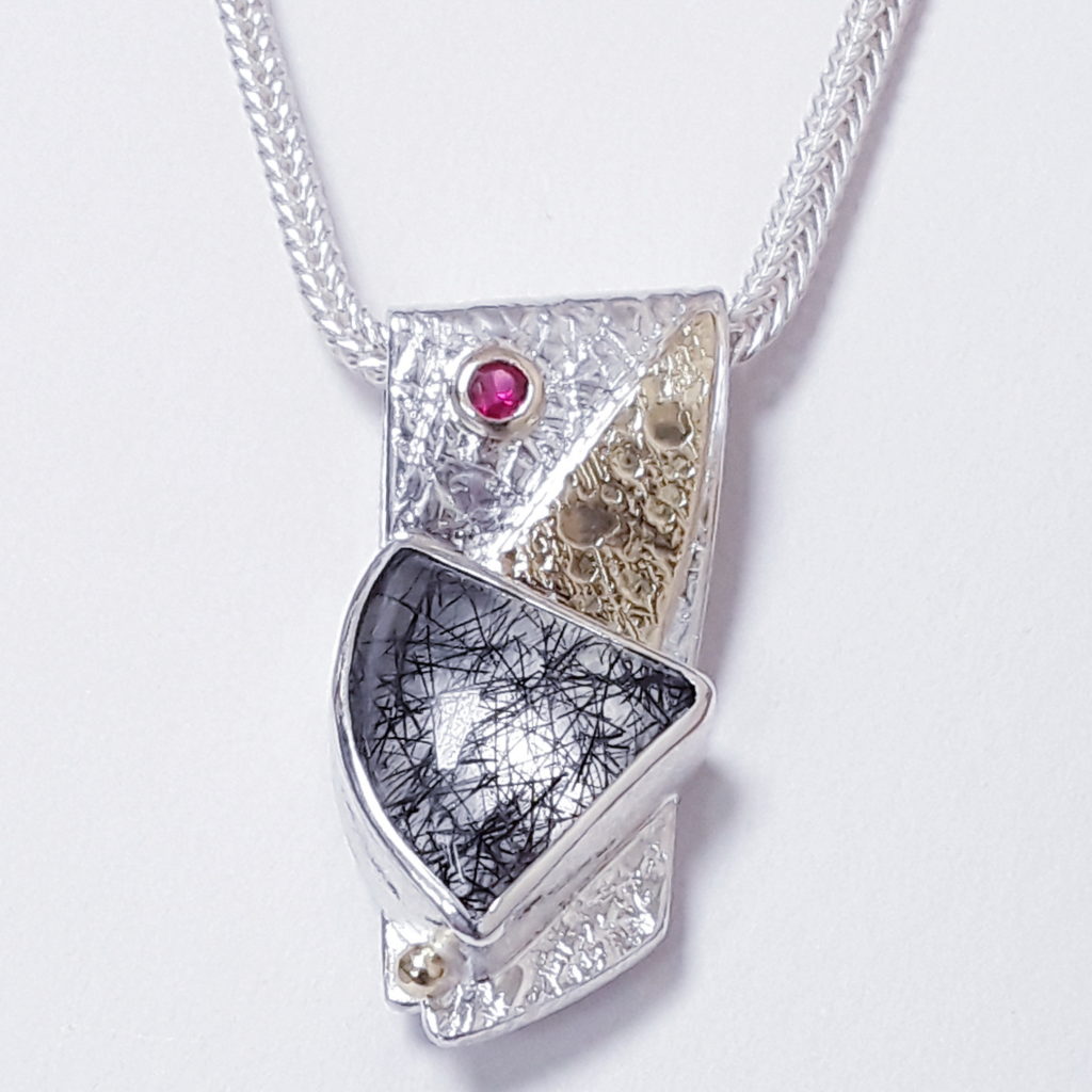 Midnight Blues Pendant by Andrea Roberts at The Avenue Gallery, a contemporary fine art gallery in Victoria, BC, Canada.