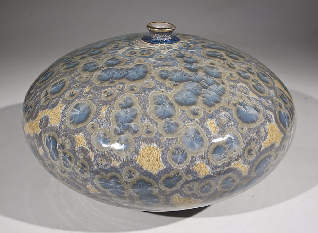 Blue Sahara Bulb #757 by Bill Boyd at The Avenue Gallery, a contemporary fine art gallery in Victoria, BC, Canada.