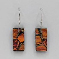 Mosaic Earrings (Medium) by Peggy Brackett at The Avenue Gallery, a contemporary fine art gallery in Victoria, BC, Canada.