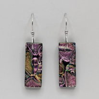 Mosaic Earrings (Large) by Peggy Brackett at The Avenue Gallery, a contemporary fine art gallery in Victoria, BC, Canada.
