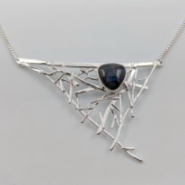 Twig Collar with Labradorite by A & R Jewellery at The Avenue Gallery, a contemporary fine art gallery in Victoria, BC, Canada.