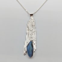 Bark Pendant with Boulder Opal by A & R Jewellery at The Avenue Gallery, a contemporary fine art gallery in Victoria, BC, Canada.