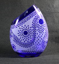 Sun Doodle (Cobalt Blue) by Guy Hollington at The Avenue Gallery, a contemporary fine art gallery in Victoria, BC., Canada