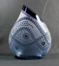 Star Doodle (Steel Blue) by Guy Hollington at The Avenue Gallery, a contemporary fine art gallery in Victoria, BC., Canada