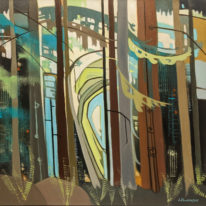 Forest Patterns by Lorna Dockstader at The Avenue Gallery, a contemporary fine art gallery in Victoria, BC, Canada.