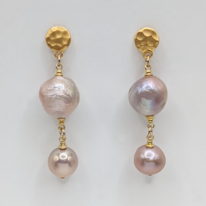 Freshwater Pearl Earrings by Val Nunns at The Avenue Gallery, a contemporary fine art gallery in Victoria, BC, Canada