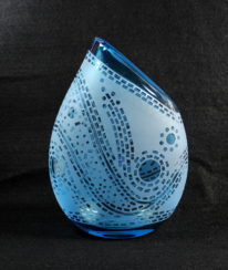 Wave Doodle (Copper Blue) by Guy Hollington at The Avenue Gallery, a contemporary fine art gallery in Victoria, BC, Canada.