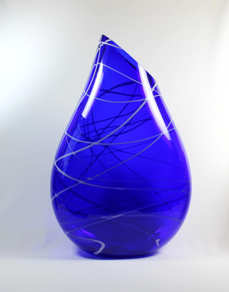 Cobalt with Pinstripe by Guy Hollington at The Avenue Gallery, a contemporary fine art gallery in Victoria, BC, Canada.