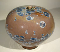 Blue Amber Bulb #785 by Bill Boyd at The Avenue Gallery, a contemporary fine art gallery in Victoria, BC, Canada.