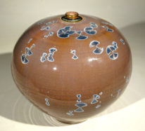 Blue Amber Bulb #786 by Bill Boyd at The Avenue Gallery, a contemporary fine art gallery in Victoria, BC, Canada.