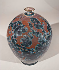 Blue Amber Bulb #829 by Bill Boyd at The Avenue Gallery, a contemporary fine art gallery in Victoria, BC, Canada.