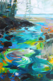 Of Rocks & Trees, of Skies & Seas by Becky Holuk at The Avenue Gallery, a contemporary fine art gallery in Victoria, BC, Canada.