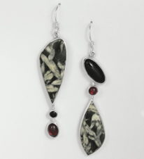 Canadian Pinolith, Garnet & Black Onyx by Brenda Roy at The Avenue Gallery, a contemporary fine art gallery in Victoria, BC, Canada.