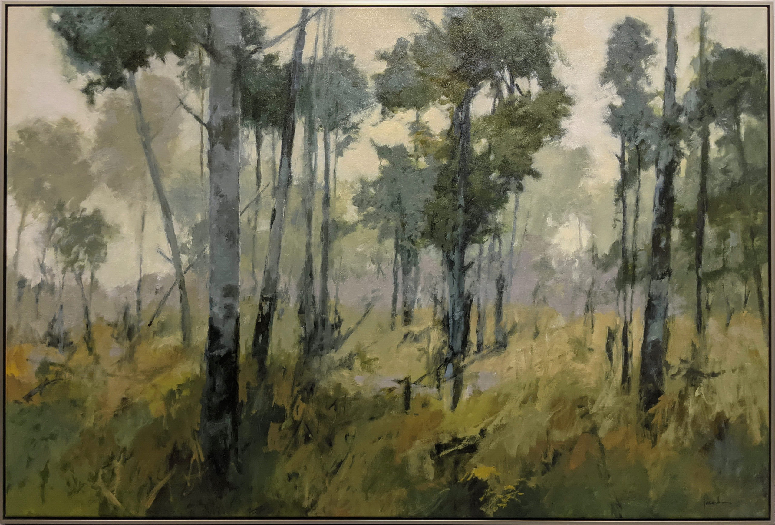 Call Of The Mountain Bluebird by Maria Josenhans at The Avenue Gallery, a contemporary fine art gallery in Victoria, BC, Canada.