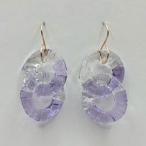 Circle Chain Earrings - Purple by Minori Takagi at The Avenue Gallery, a contemporary fine art gallery in Victoria, BC, Canada.