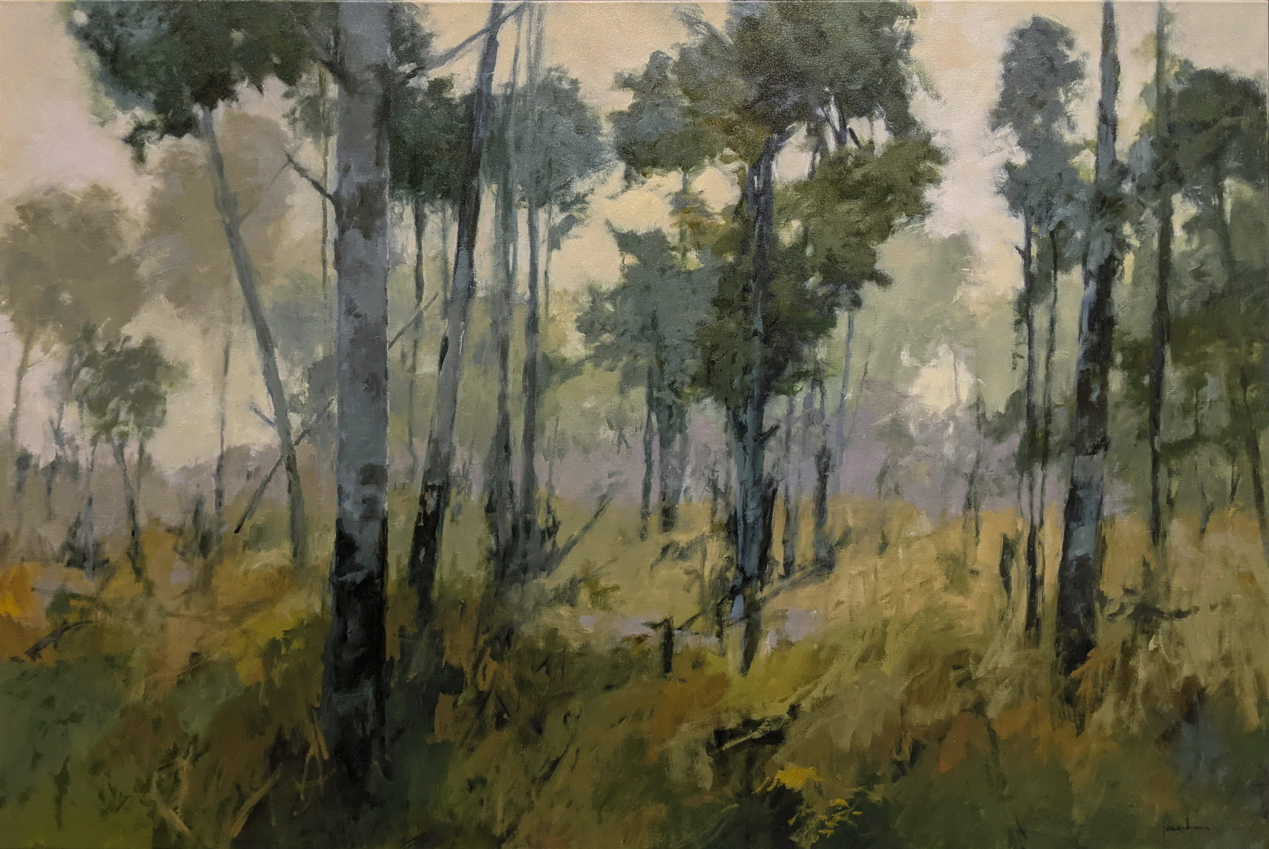 Call Of The Mountain Bluebird by Maria Josenhans at The Avenue Gallery, a contemporary fine art gallery in Victoria, BC, Canada.