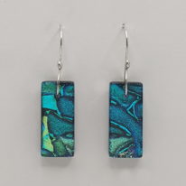 Mosaic Earrings (Medium) by Peggy Brackett at The Avenue Gallery, a contemporary fine art gallery in Victoria, BC, Canada.