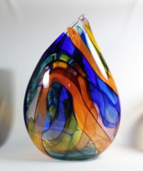 Stained Glass Vase by Guy Hollington at The Avenue Gallery, a contemporary fine art gallery in Victoria, BC, Canada.