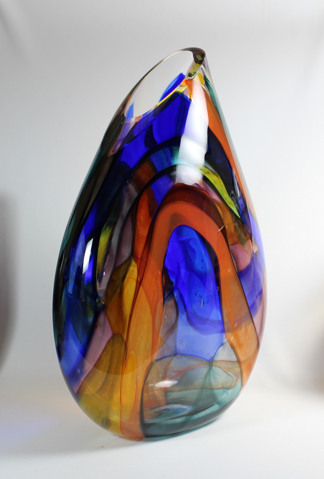 Stained Glass Vase by Guy Hollington at The Avenue Gallery, a contemporary fine art gallery in Victoria, BC, Canada.