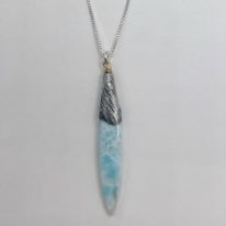 Larimar Pendant by Air & Earth Design at The Avenue Gallery, a contemporary fine art gallery in Victoria, BC, Canada.