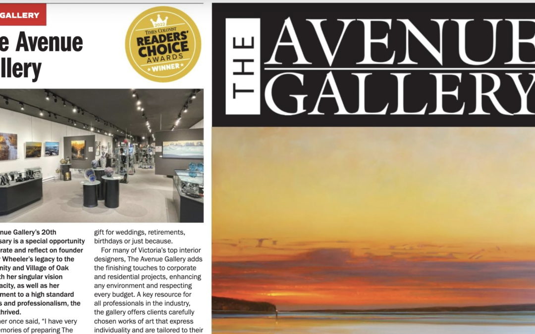 Times Colonist Readers’ Choice Award Winner – Best Art Gallery