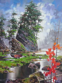 Ocean Island by Bi Yuan Cheng at The Avenue Gallery, a contemporary fine art gallery in Victoria, BC, Canada.