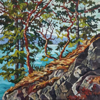 Golden Bluff by Mary-Jean Butler at The Avenue Gallery, a contemporary fine art gallery in Victoria, BC, Canada.