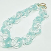 Circle Chain Necklace - Aqua by Minori Takagi at The Avenue Gallery, a contemporary fine art gallery in Victoria, BC, Canada.