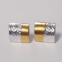 Canvas Earrings by Andrea Roberts at The Avenue Gallery, a contemporary fine art gallery in Victoria, BC, Canada.