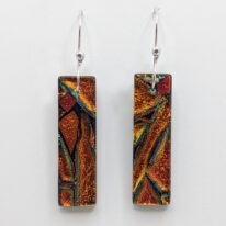 Mosaic Earrings (Large) by Peggy Brackett at The Avenue Gallery, a contemporary fine art gallery in Victoria, BC, Canada.