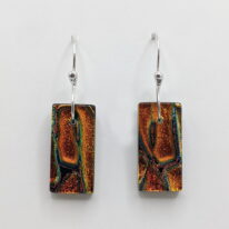 Mosaic Earrings (Medium) by Peggy Brackett at The Avenue Gallery, a contemporary fine art gallery in Victoria, BC, Canada.