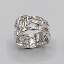 Woven Basket Ring by Chi's Creations at The Avenue Gallery, a contemporary fine art gallery in Victoria, BC, Canada.