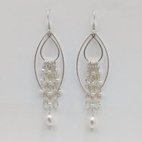 Pearl Chain Earrings by Veronica Stewart at The Avenue Gallery, a contemporary fine art gallery in Victoria, BC, Canada.