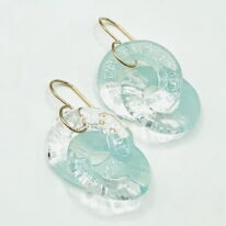 Circle Chain Earrings - Aqua by Minori Takagi at The Avenue Gallery, a contemporary fine art gallery in Victoria, BC, Canada.