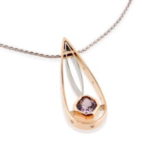 Grey Spinel & Diamond Pendant by Bayot Heer at The Avenue Gallery, a contemporary fine art gallery in Victoria, BC, Canada.