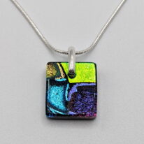 Mosaic Flat Pendant (Extra Small) by Peggy Brackett at The Avenue Gallery, a contemporary fine art gallery in Victoria, BC, Canada.