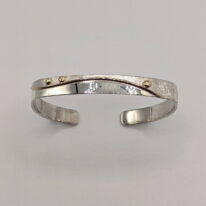 Blossom Wave Square Cuff Bracelet by Chi's Creations at The Avenue Gallery, a contemporary fine art gallery in Victoria, BC, Canada.