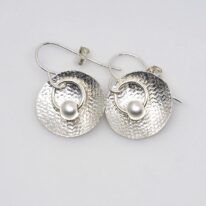 Silver Bead Earrings by ARTYRA Studio at The Avenue Gallery, a contemporary fine art gallery in Victoria, BC, Canada.