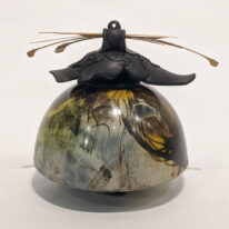 Medium Round-Shape Vase with Lid by Geoff Searle at The Avenue Gallery, a contemporary fine art gallery in Victoria, BC, Canada.