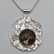 Rapids Pendant with Quartz by A & R Jewellery at The Avenue Gallery, a contemporary fine art gallery in Victoria, BC, Canada.