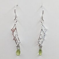 Twig Earrings with Peridot by A & R Jewellery at The Avenue Gallery, a contemporary fine art gallery in Victoria, BC, Canada.