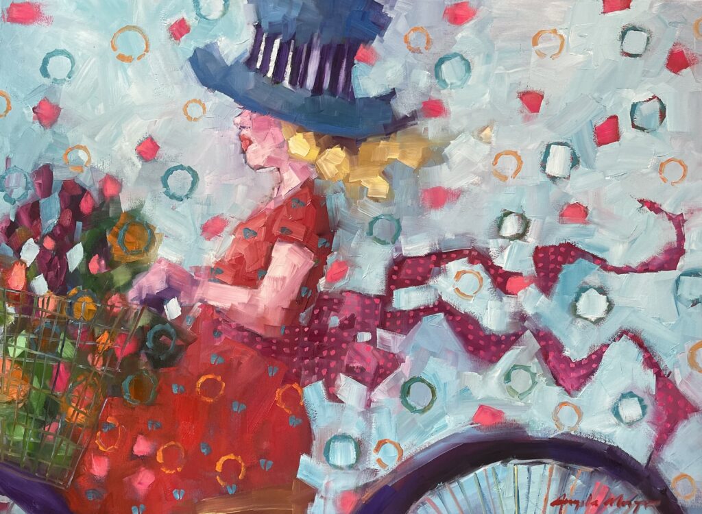 One Bouquet at a Time by Angela Morgan at The Avenue Gallery, a contemporary fine art gallery in Victoria, BC, Canada.