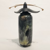 Tall Thin Vase with Lid by Geoff Searle at The Avenue Gallery, a contemporary fine art gallery in Victoria, BC, Canada.
